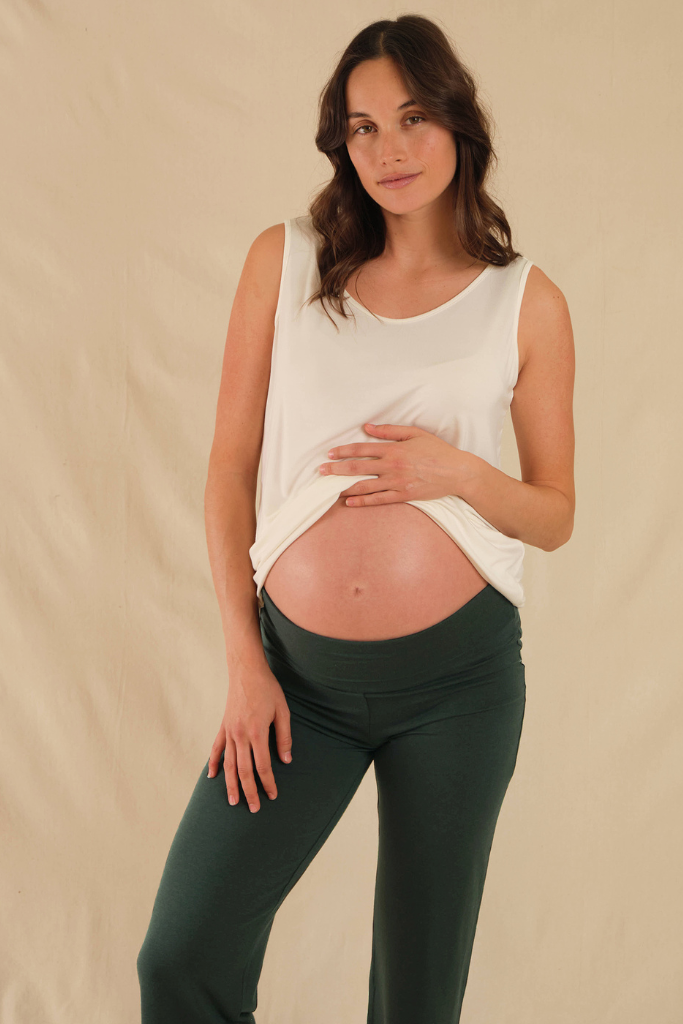 Essential Bamboo Maternity Pants - Forest