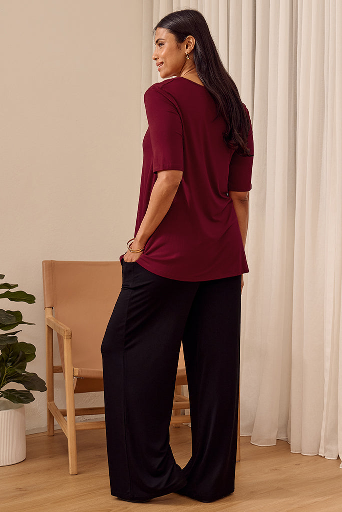 Carter Tunic Top - Rich Red