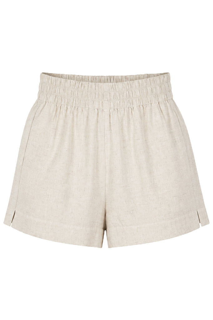 Bamboo Linen Shorts - Sand