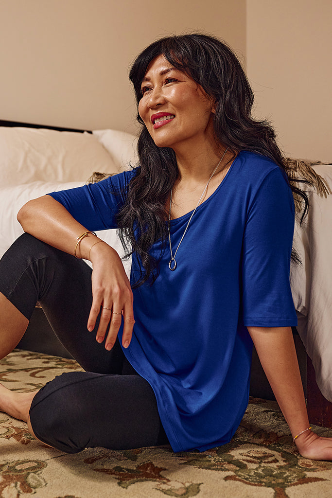 Carter Tunic Top - Cobalt