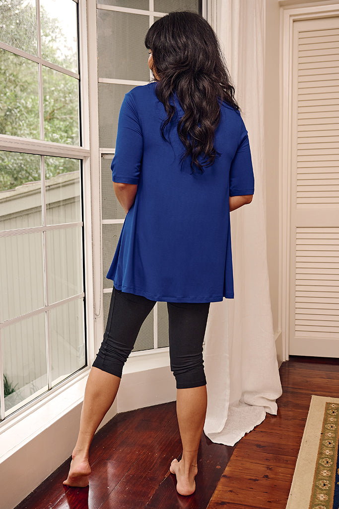 Carter Tunic Top - Cobalt