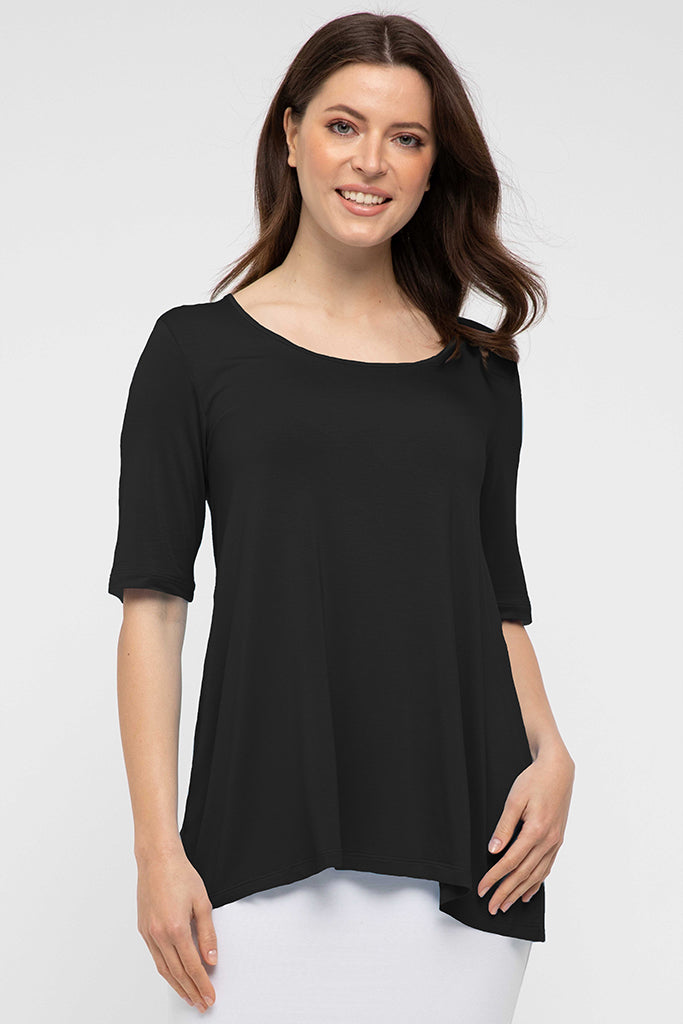 Carter Tunic Top - Vintage Black