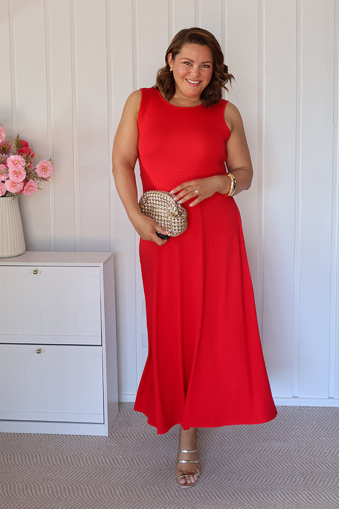 Charlotte Dress - Red