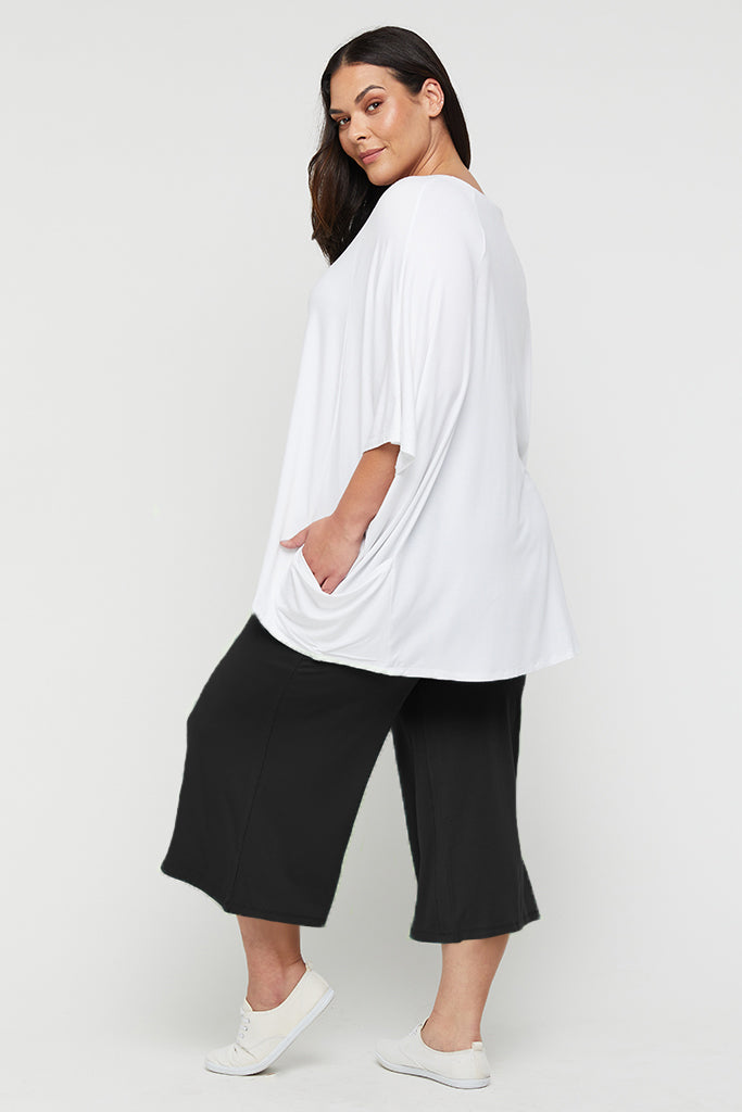 Bamboo Culottes - Vintage Black