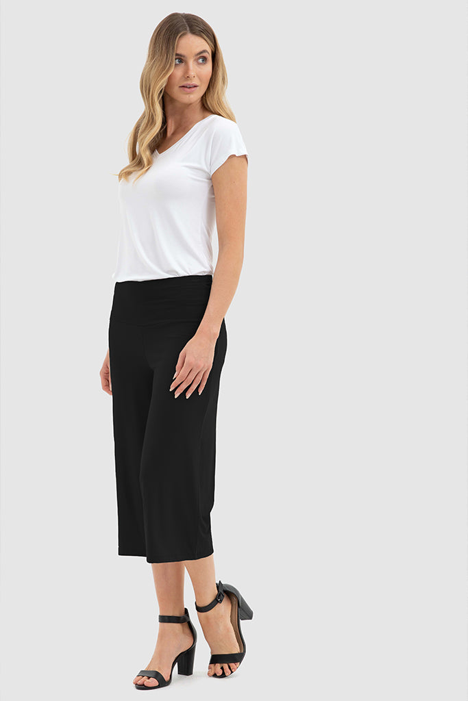 Bamboo Culottes - Vintage Black