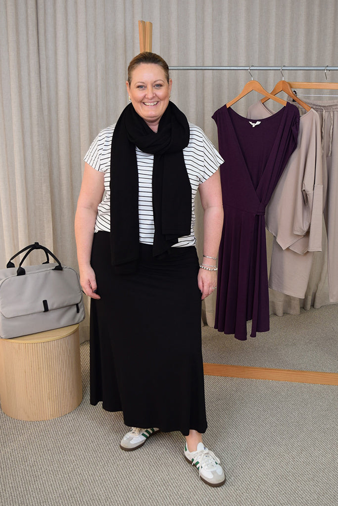 Lana Long Skirt - Black