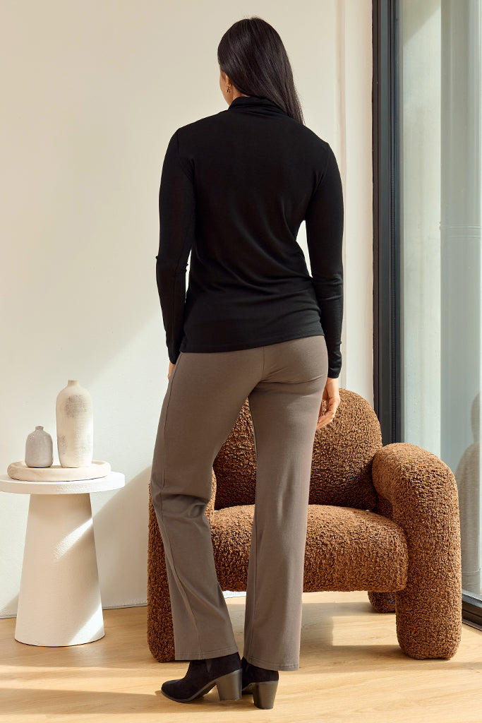 Maya Turtle Neck Knit - Black