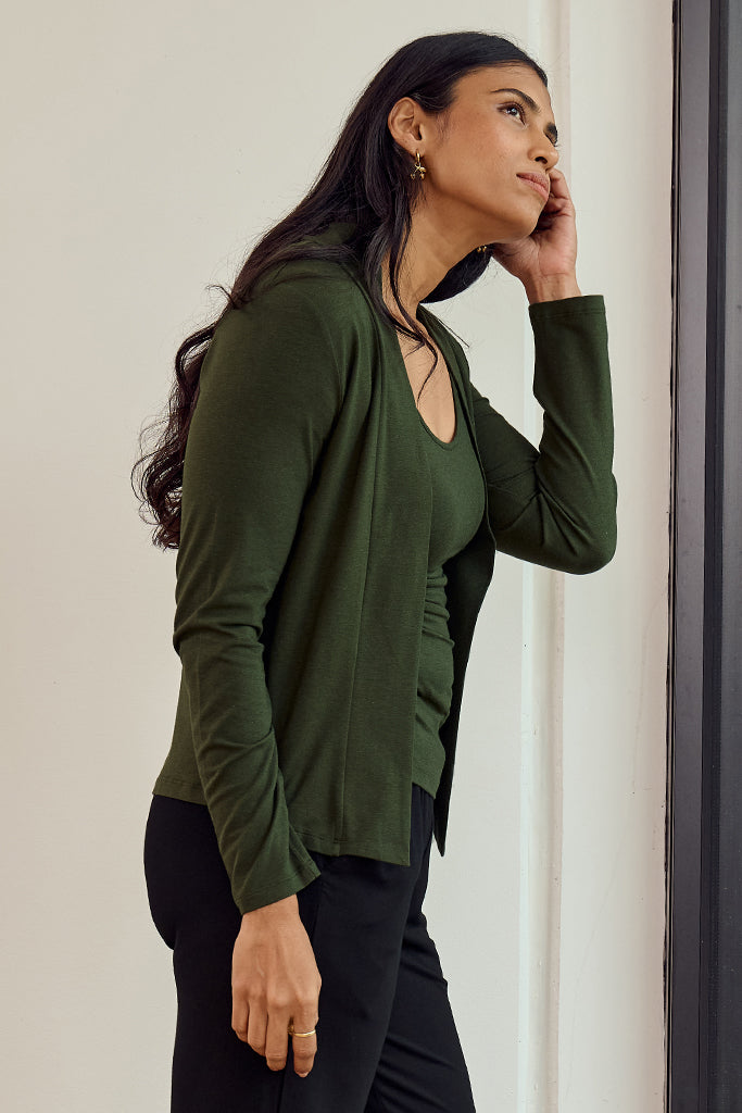 Everyday Cardi - Moss