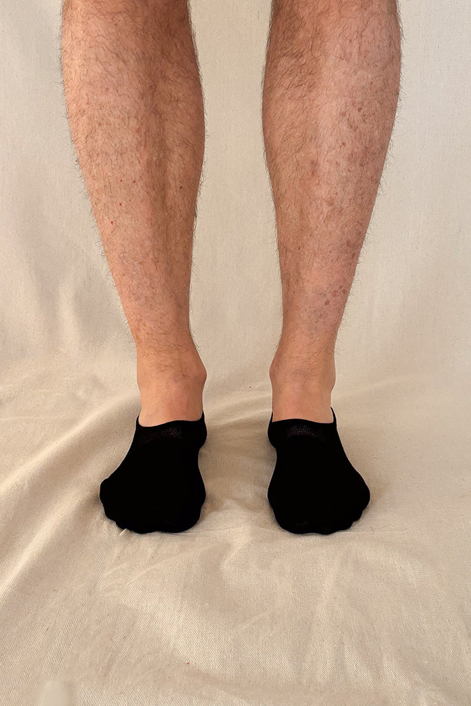 Men's Hidden Bamboo Socks 2 Pack - Black