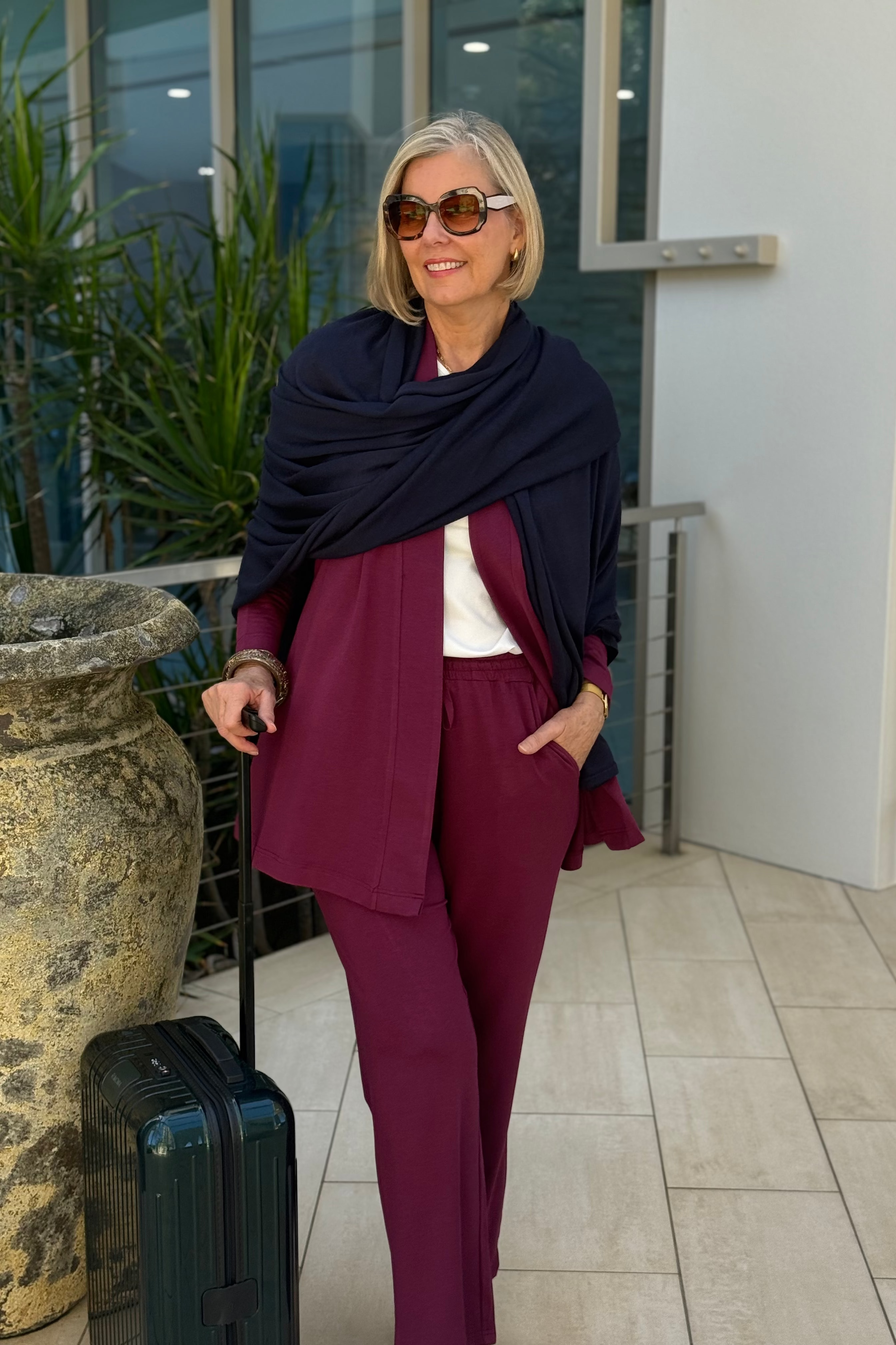 Milan Travel Set - Burgundy