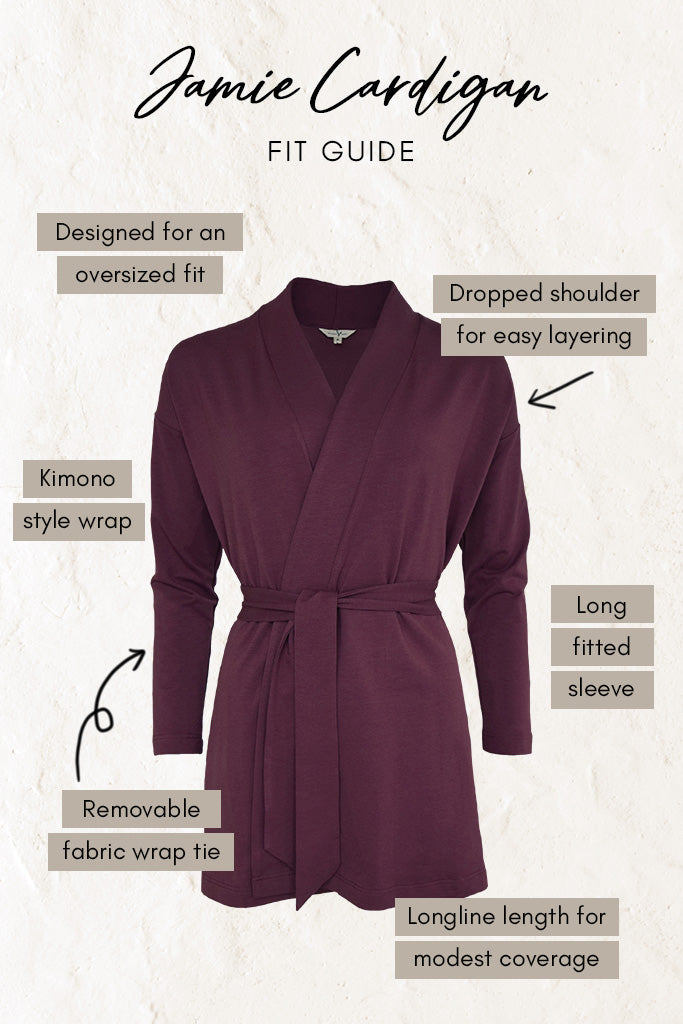 Jamie Cardigan - Burgundy