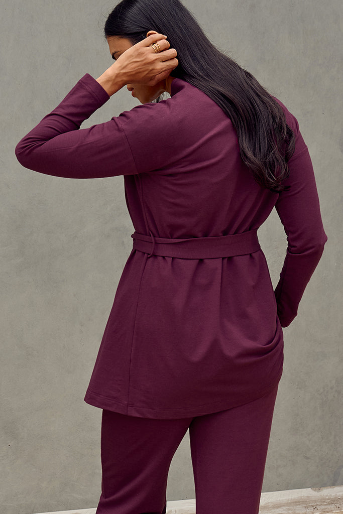 Jamie Cardigan - Burgundy