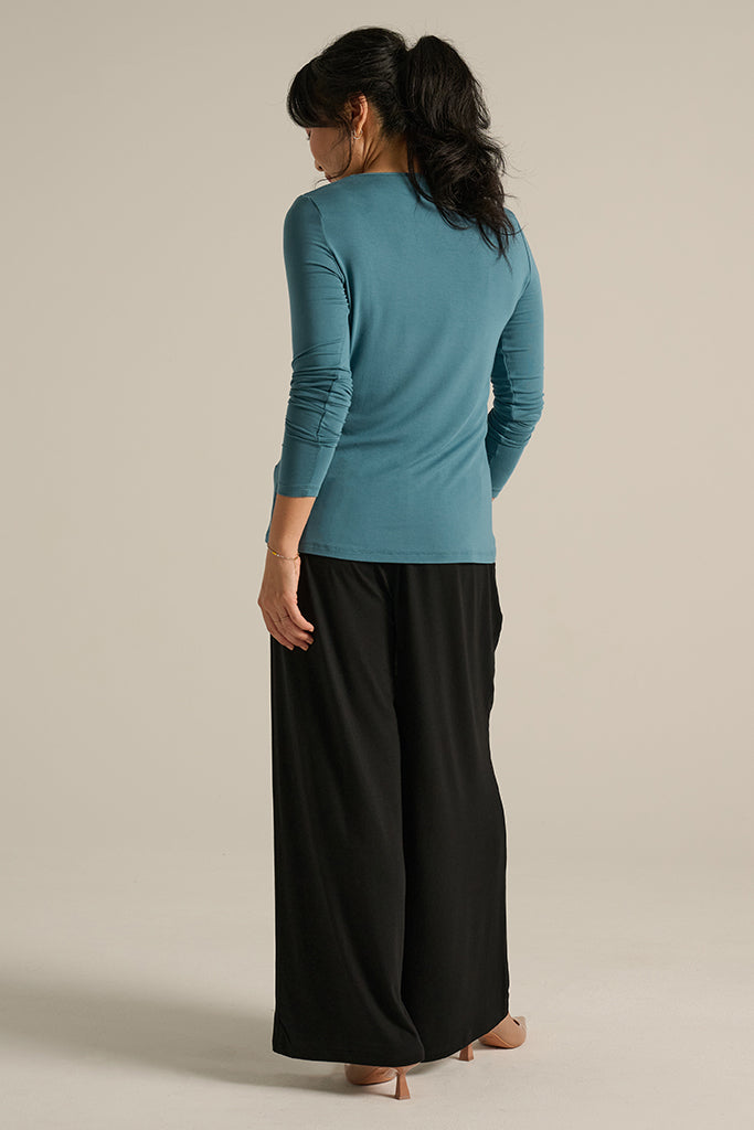 Long Sleeve Crew Neck - Ocean