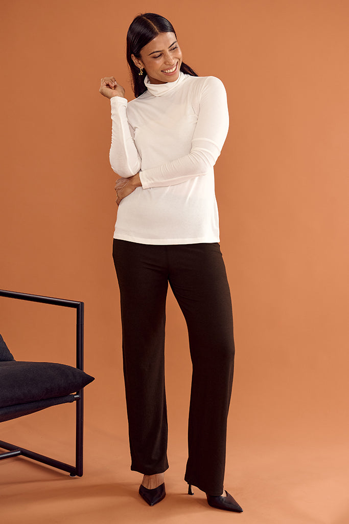 Maya Turtle Neck Knit - Cream