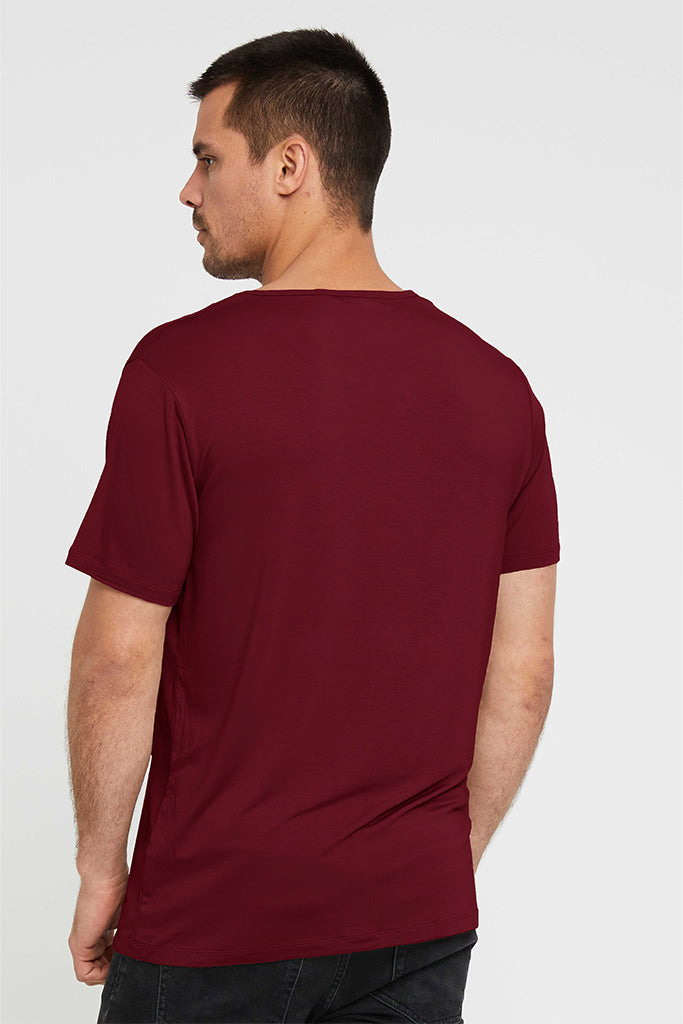Men's Bamboo Tee - Rich Red