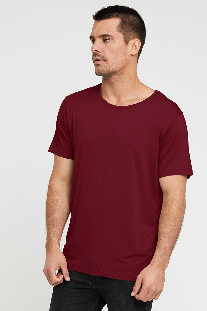 Men's Bamboo Tee - Rich Red