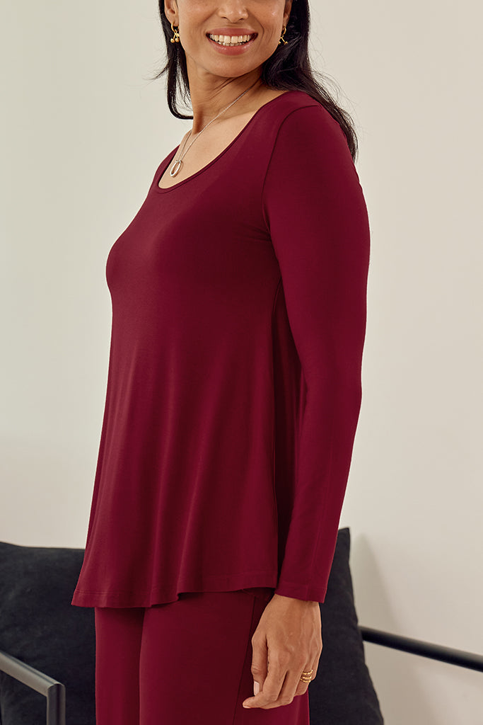 Paige Top - Rich Red