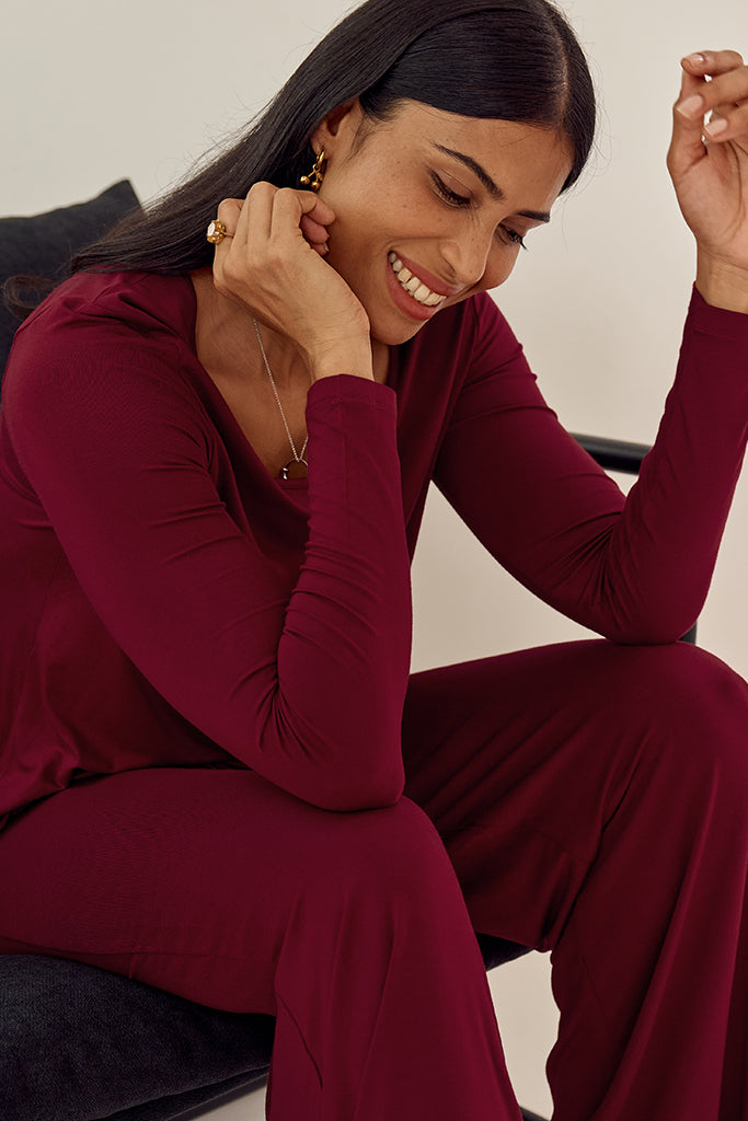 Paige Top - Rich Red