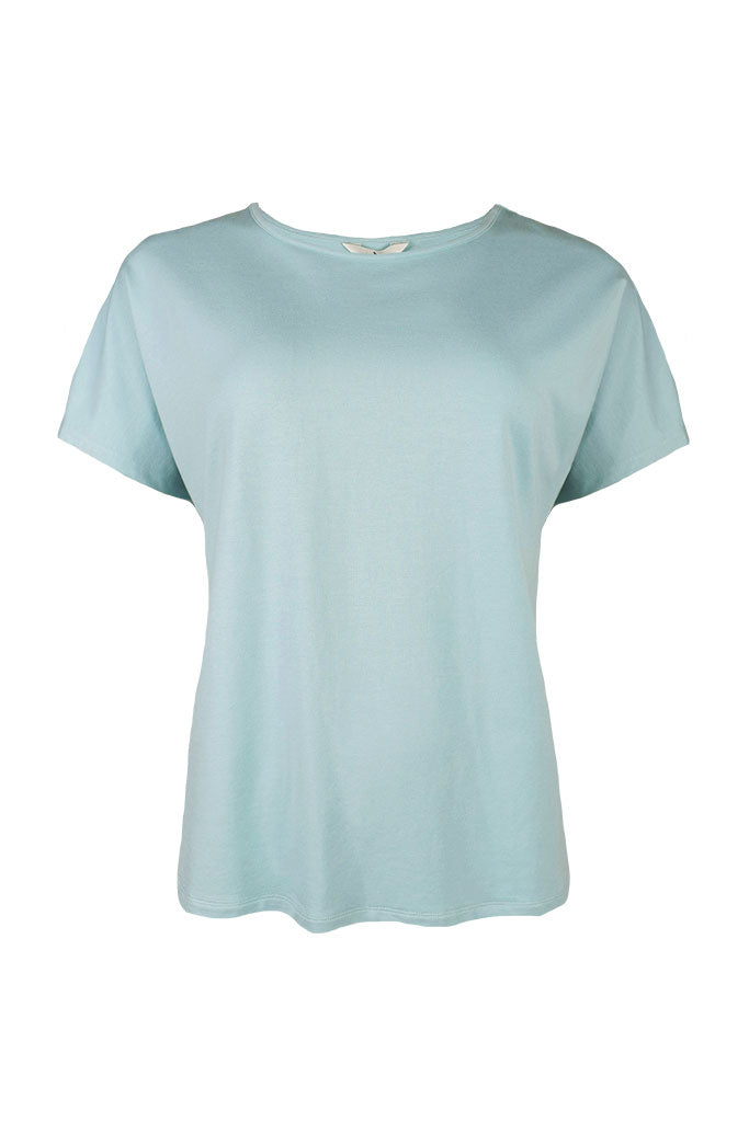French Terry Pax Tee - Aquamarine