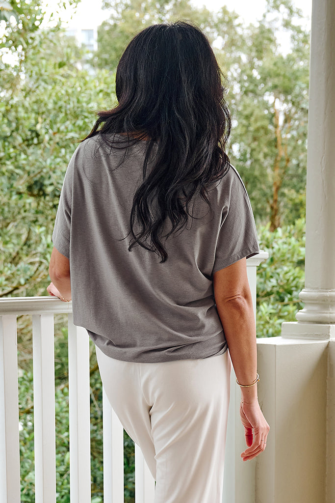 Bamboo Linen Pax Tee - Dustwood