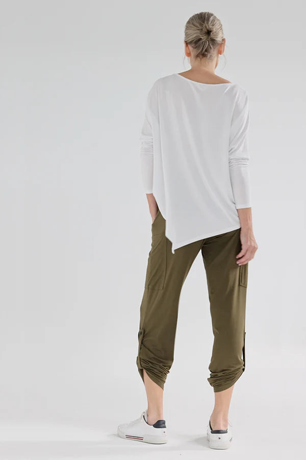 Bamboo Transit Set - Dark Olive and White