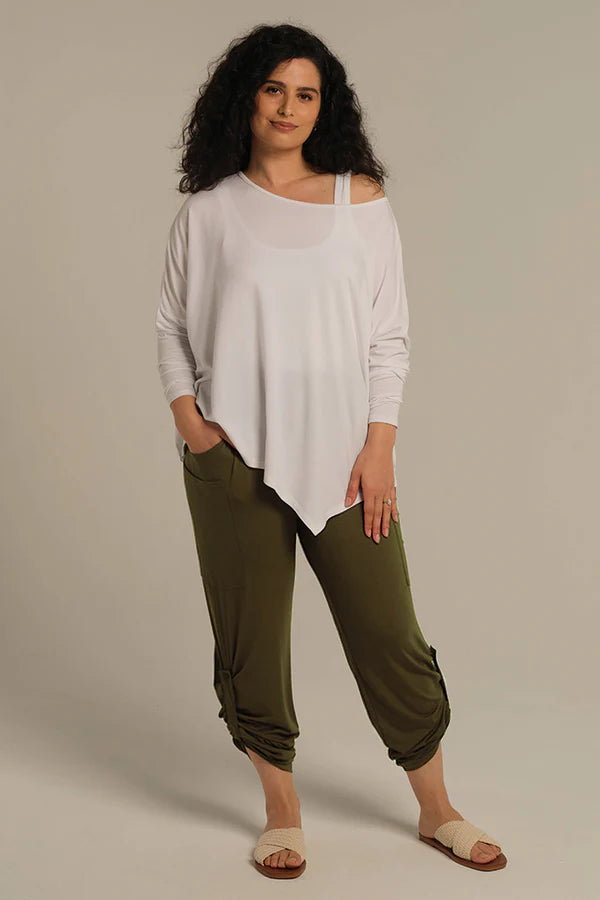 Bamboo Transit Set - Dark Olive and White