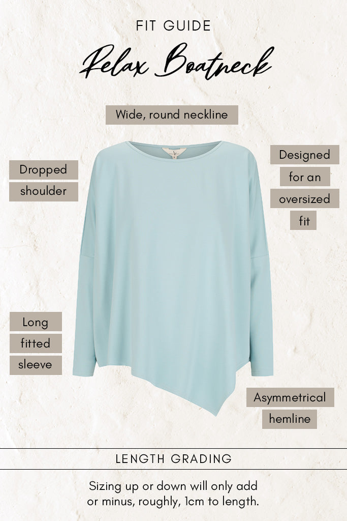 French Terry Relax Boatneck - Aquamarine
