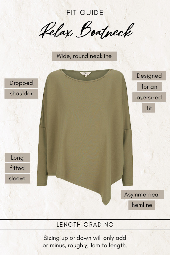 French Terry Relax Boatneck - Herb
