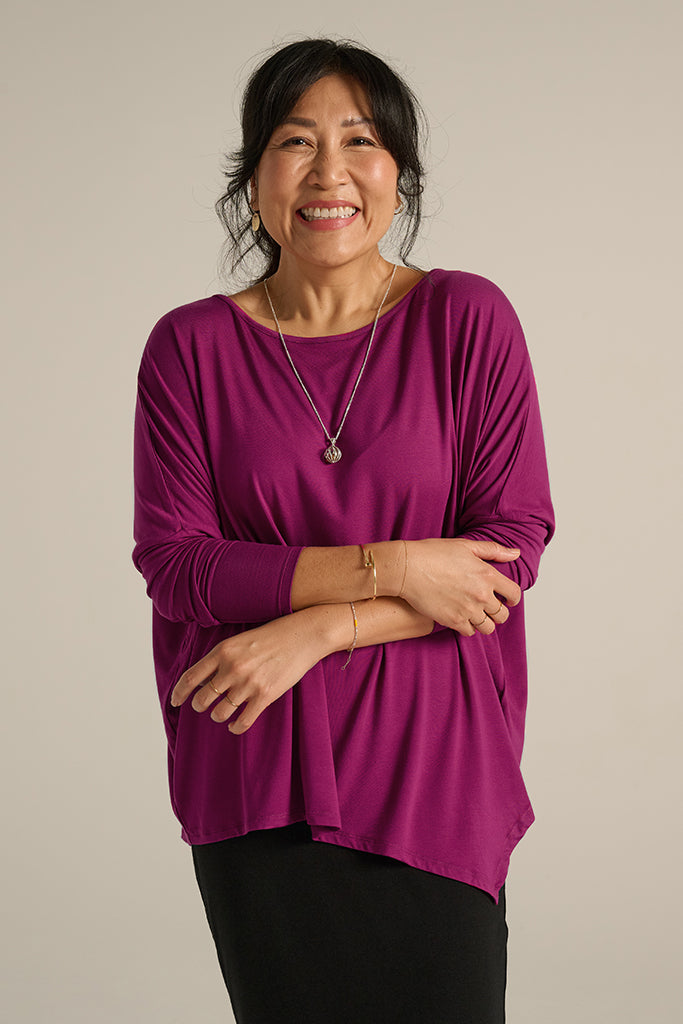 Relax Boatneck - Berry