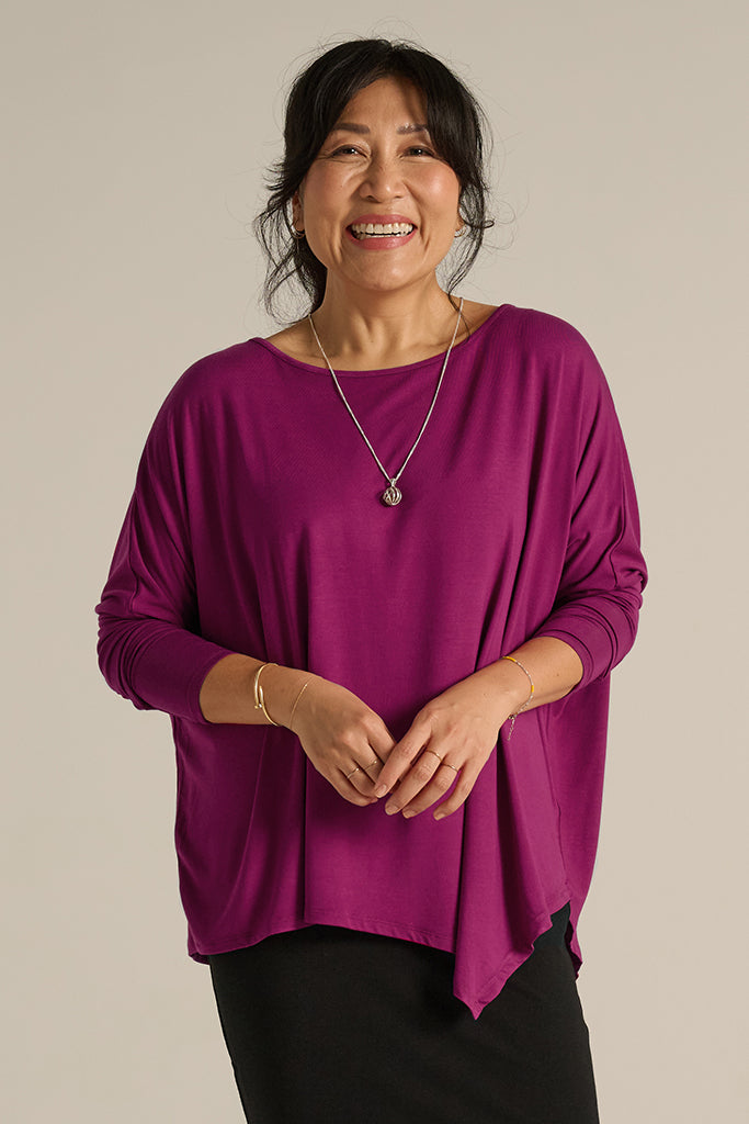 Relax Boatneck - Berry