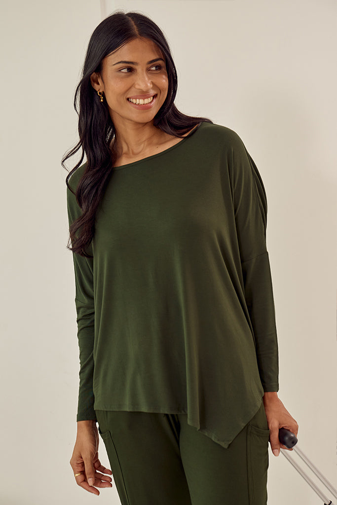 Relax Boatneck - Moss