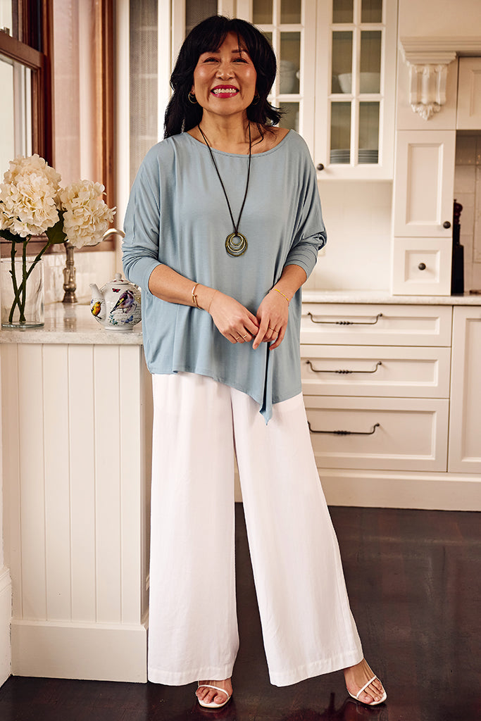 Relax Boatneck - Steel Blue