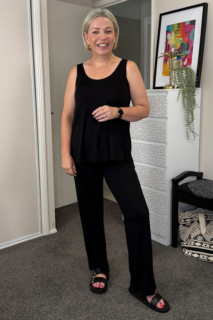 Essential Bamboo Pants - Black