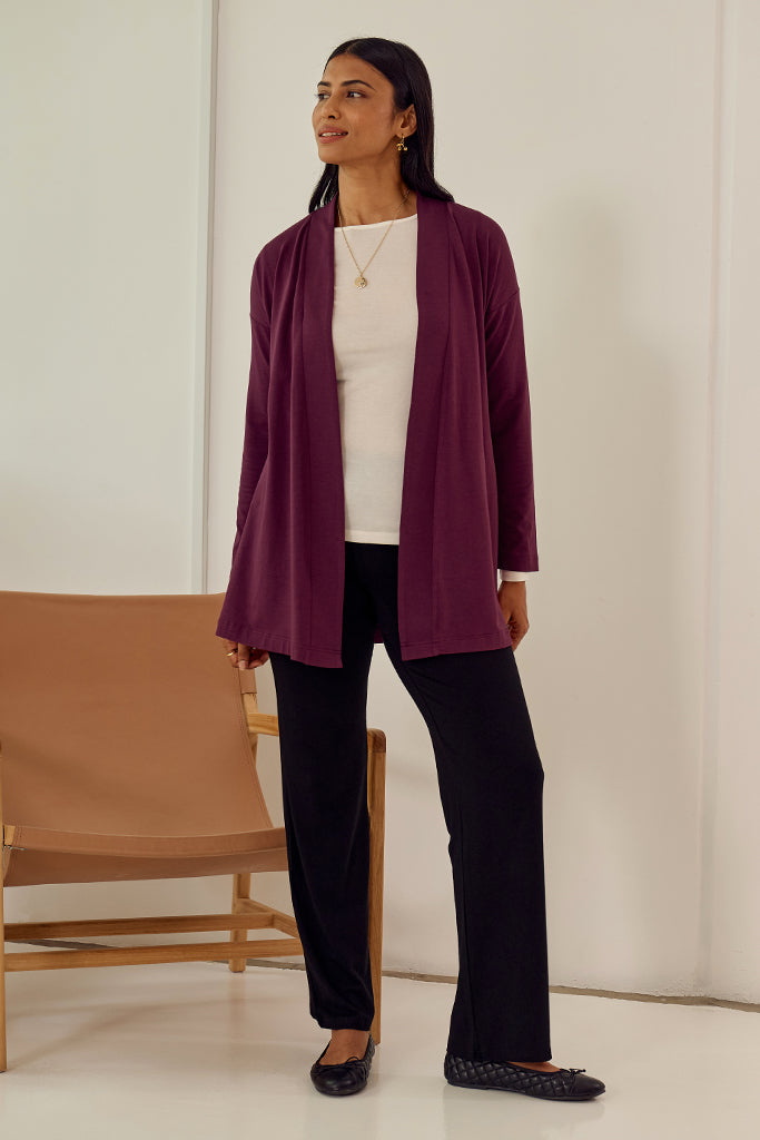 Jamie Cardigan - Burgundy