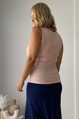 Bamboo Shell Top - Pale Pink