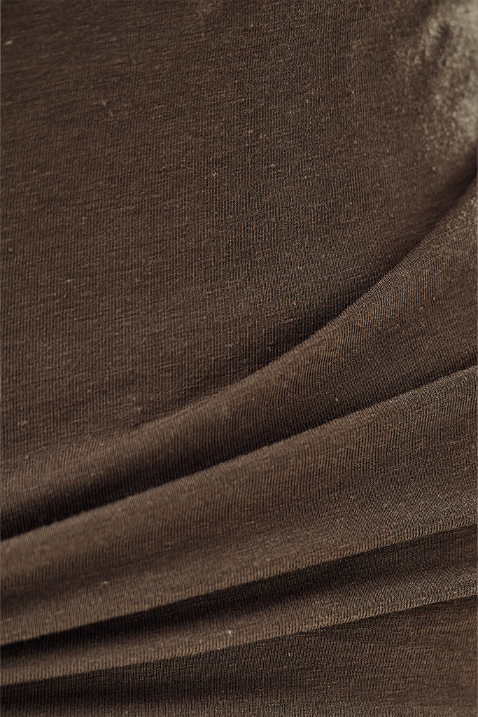 Bamboo Linen Vivienne Dress - Coffee