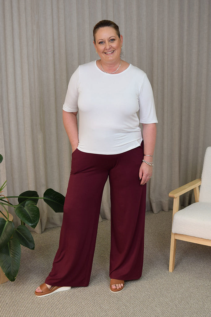 Tilly Pants - Burgundy