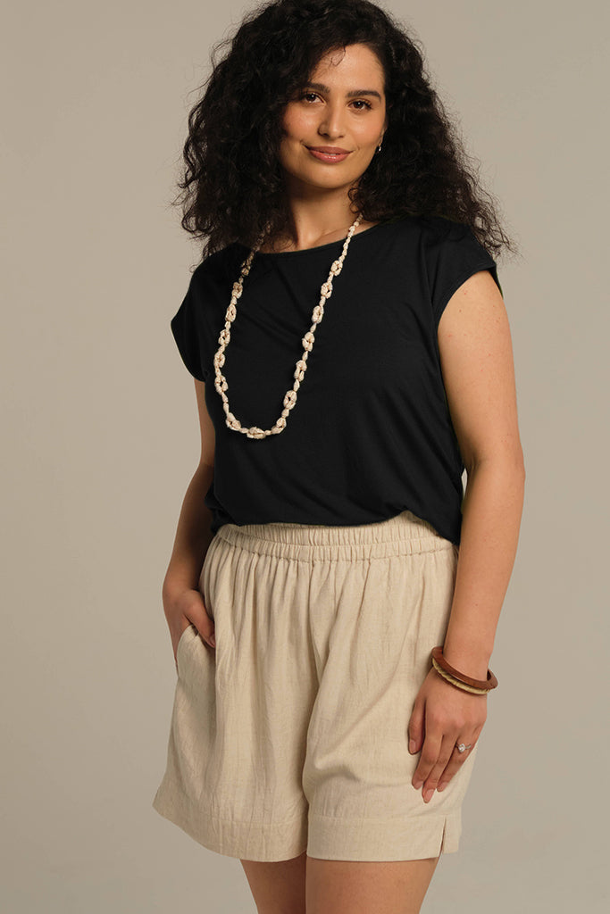 Spade Bamboo Tee - Vintage Black