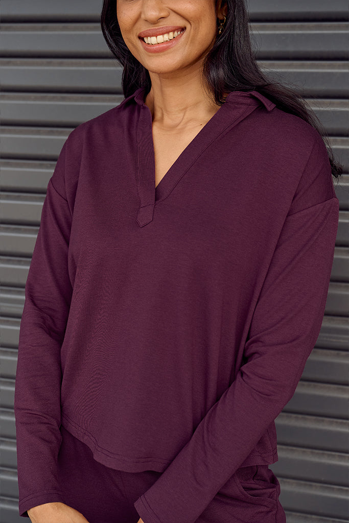 Stevie Top - Burgundy