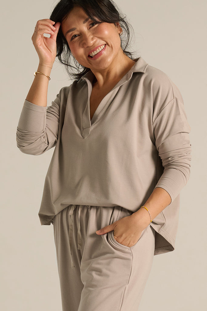 Stevie Top - Taupe