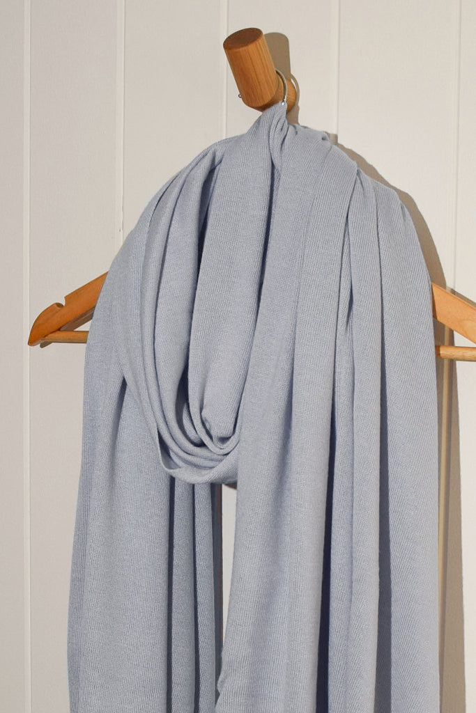 Bamboo & Recycled Cashmere Wool Travel Wrap - Heather