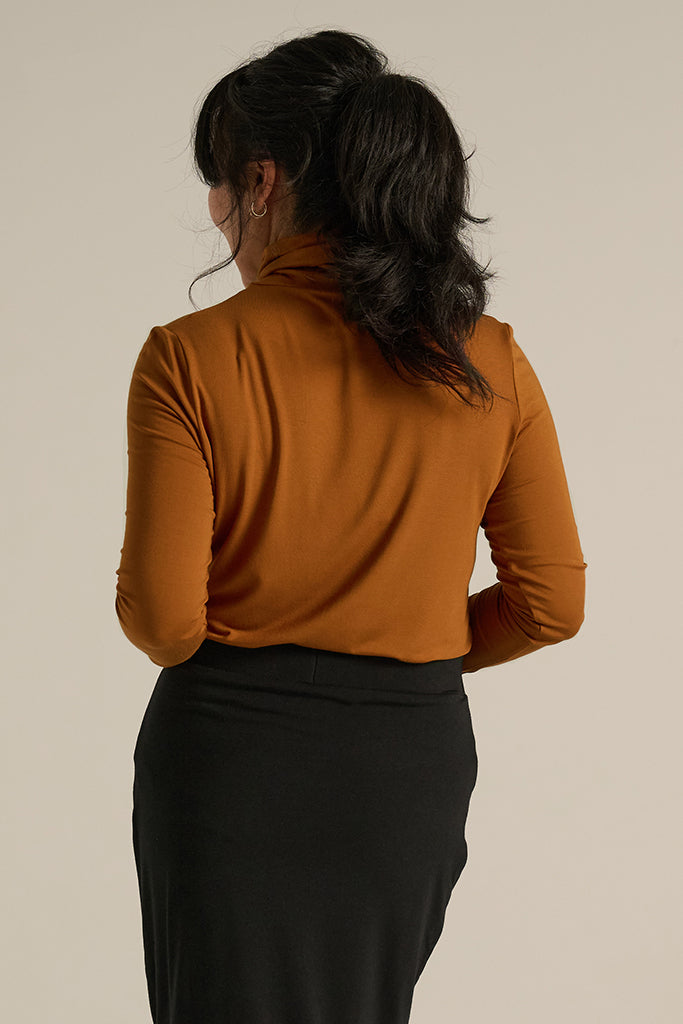 Bamboo Turtle Neck - Ginger