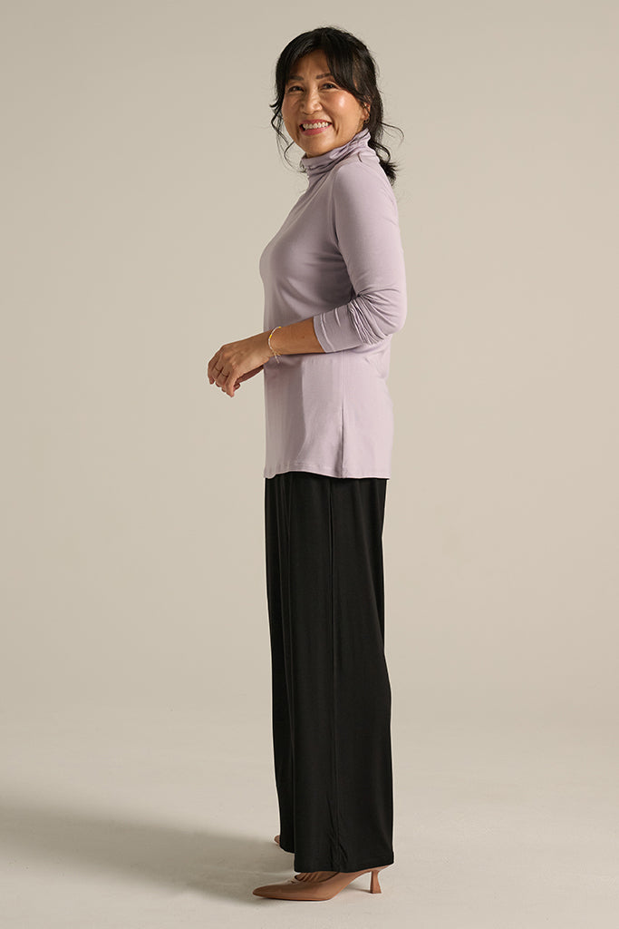 Bamboo Turtle Neck - Lavender