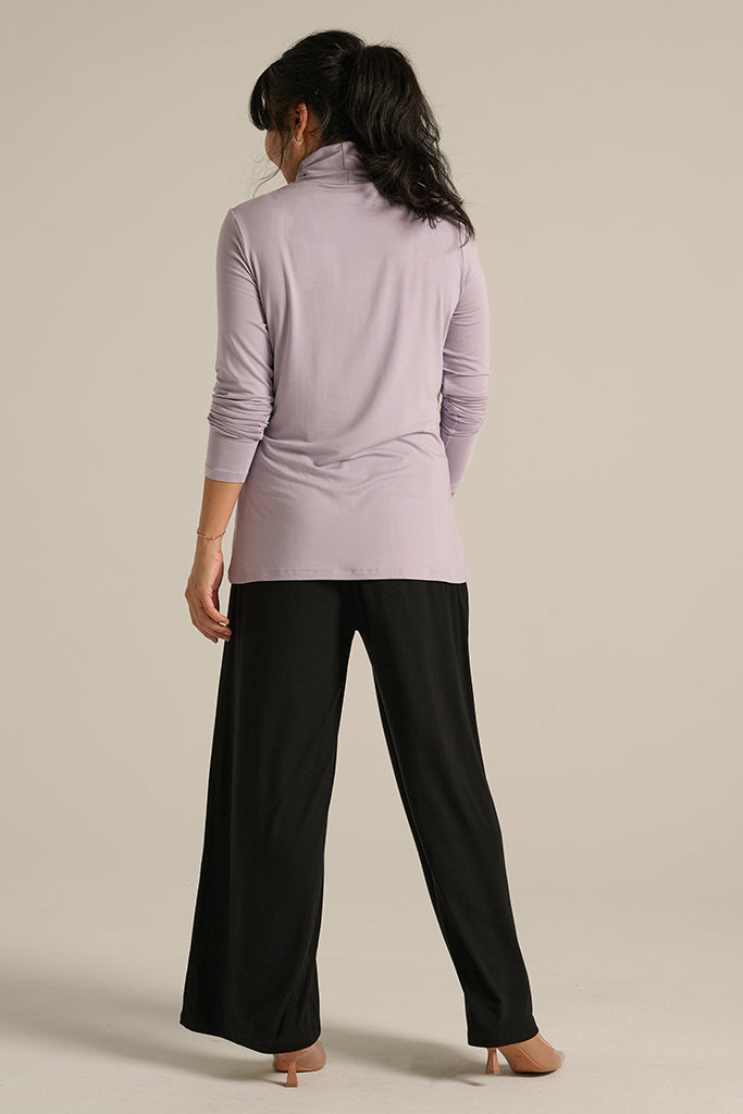 Bamboo Turtle Neck - Lavender