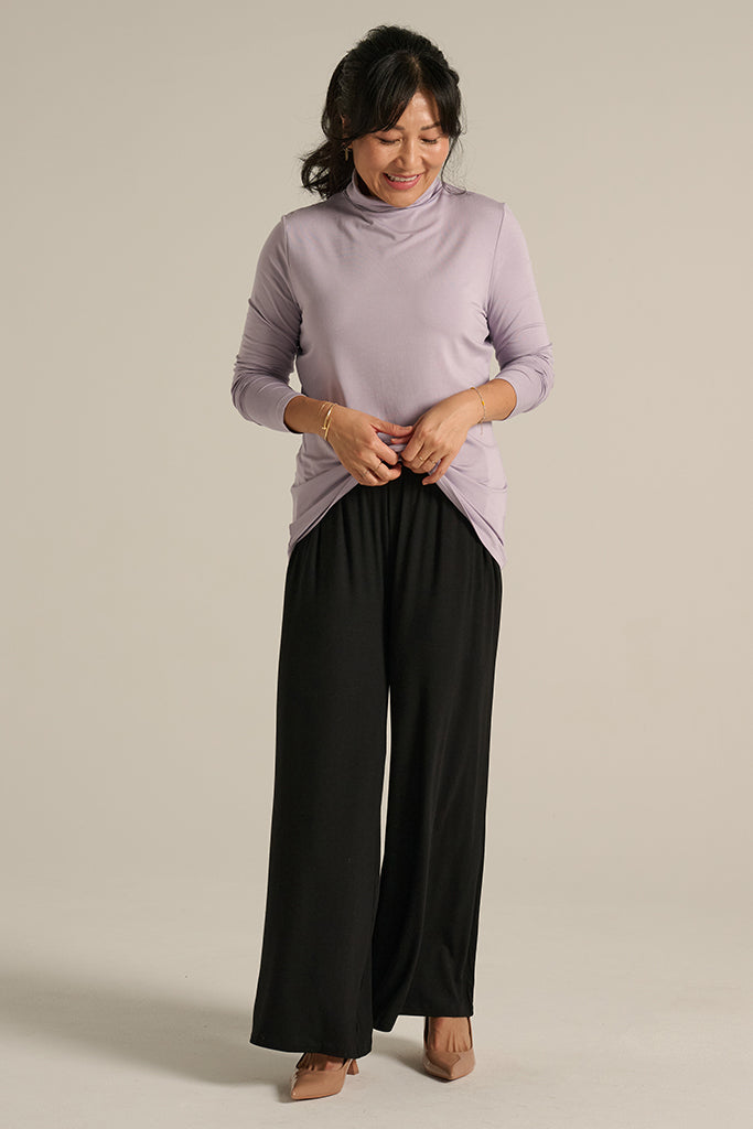 Bamboo Turtle Neck - Lavender