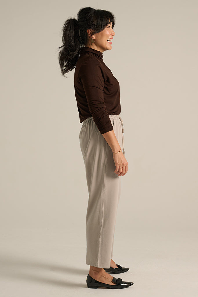 Bamboo Turtle Neck - Chocolate