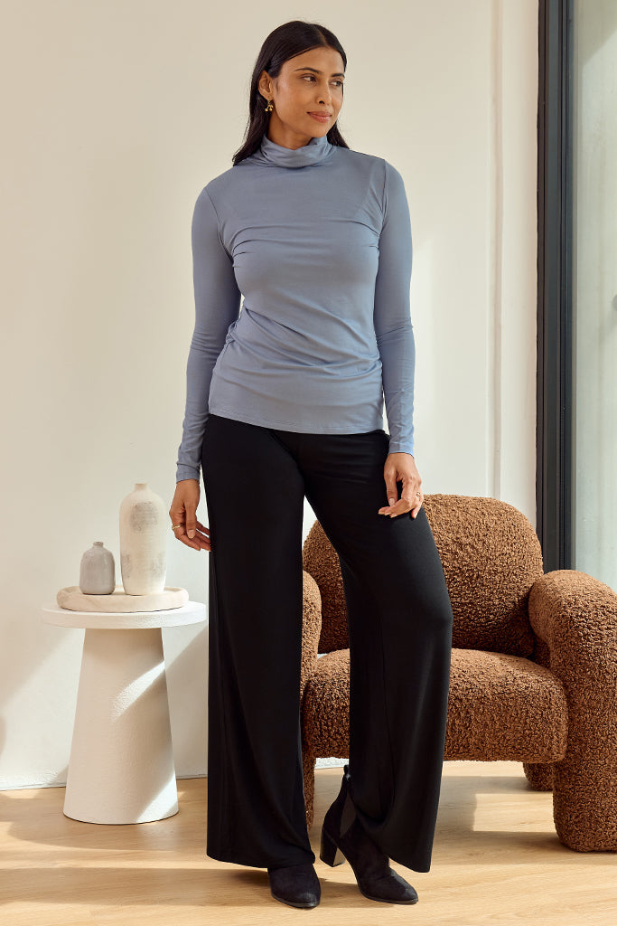 Bamboo Turtle Neck - Tempest