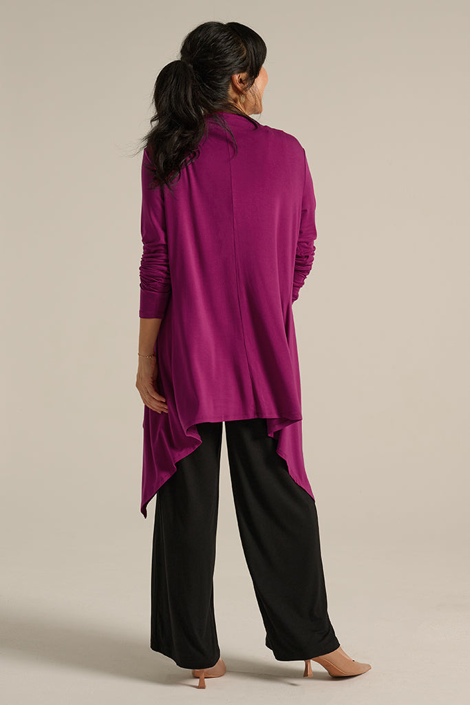 Waterfall Cardigan - Berry