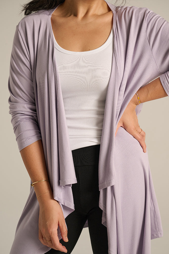Waterfall Cardigan - Lavender