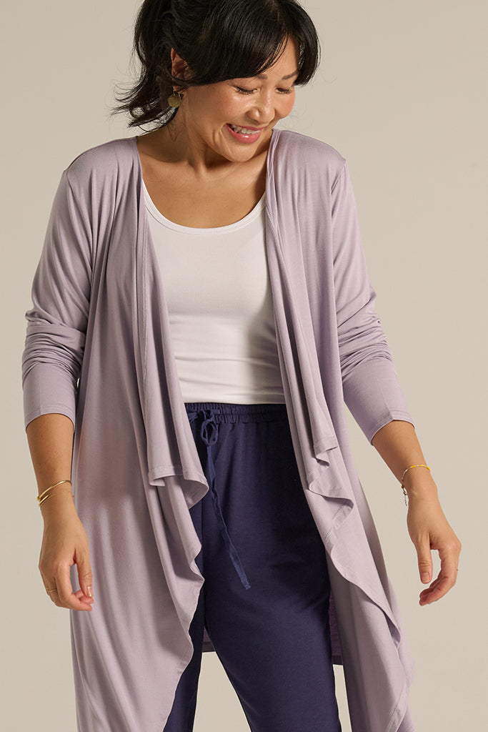 Waterfall Cardigan - Lavender